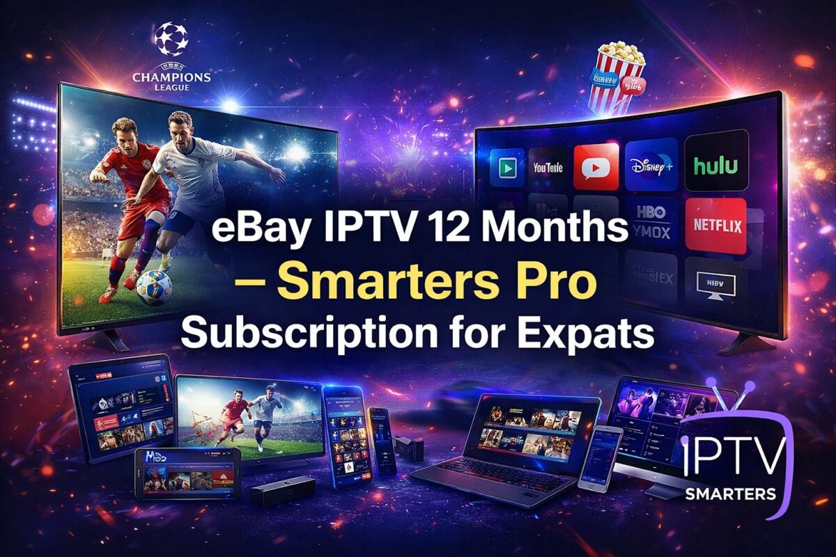 eBay IPTV 12 Months – Smarters Pro Subscription for Expats