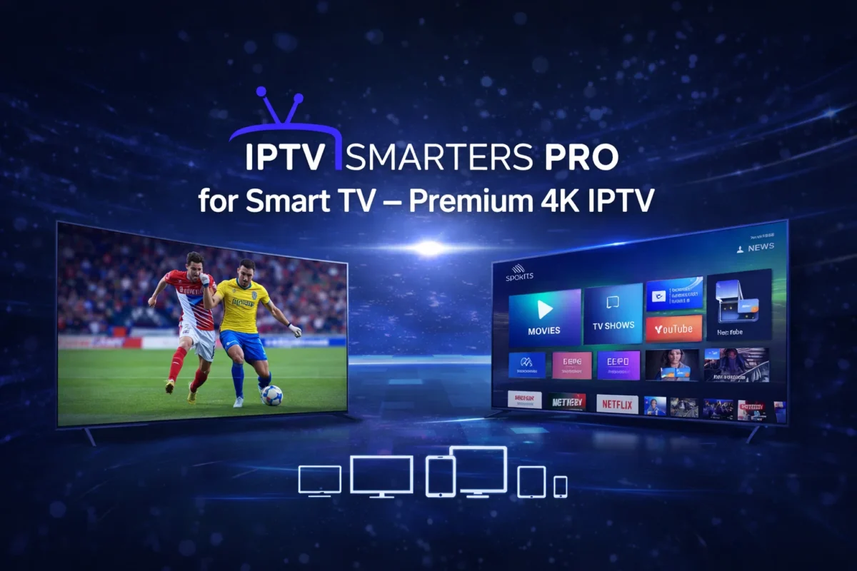 IPTV Smarters Pro for Smart TV – Premium 4K IPTV
