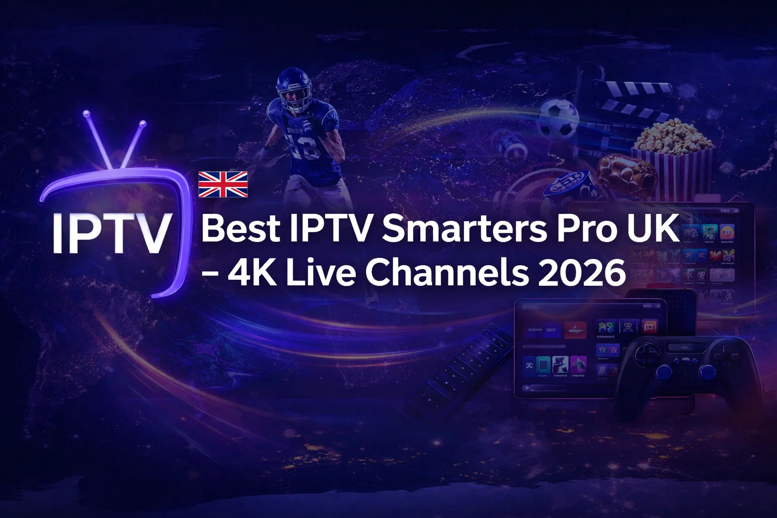 Best IPTV Smarters Pro UK – 4K Live Channels 2026