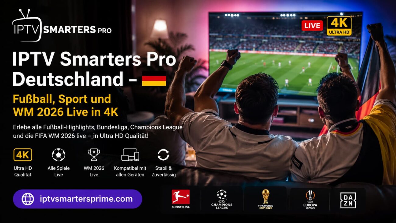 IPTV Smarters Pro Deutschland – Fußball, Sport und WM 2026 Live in 4K