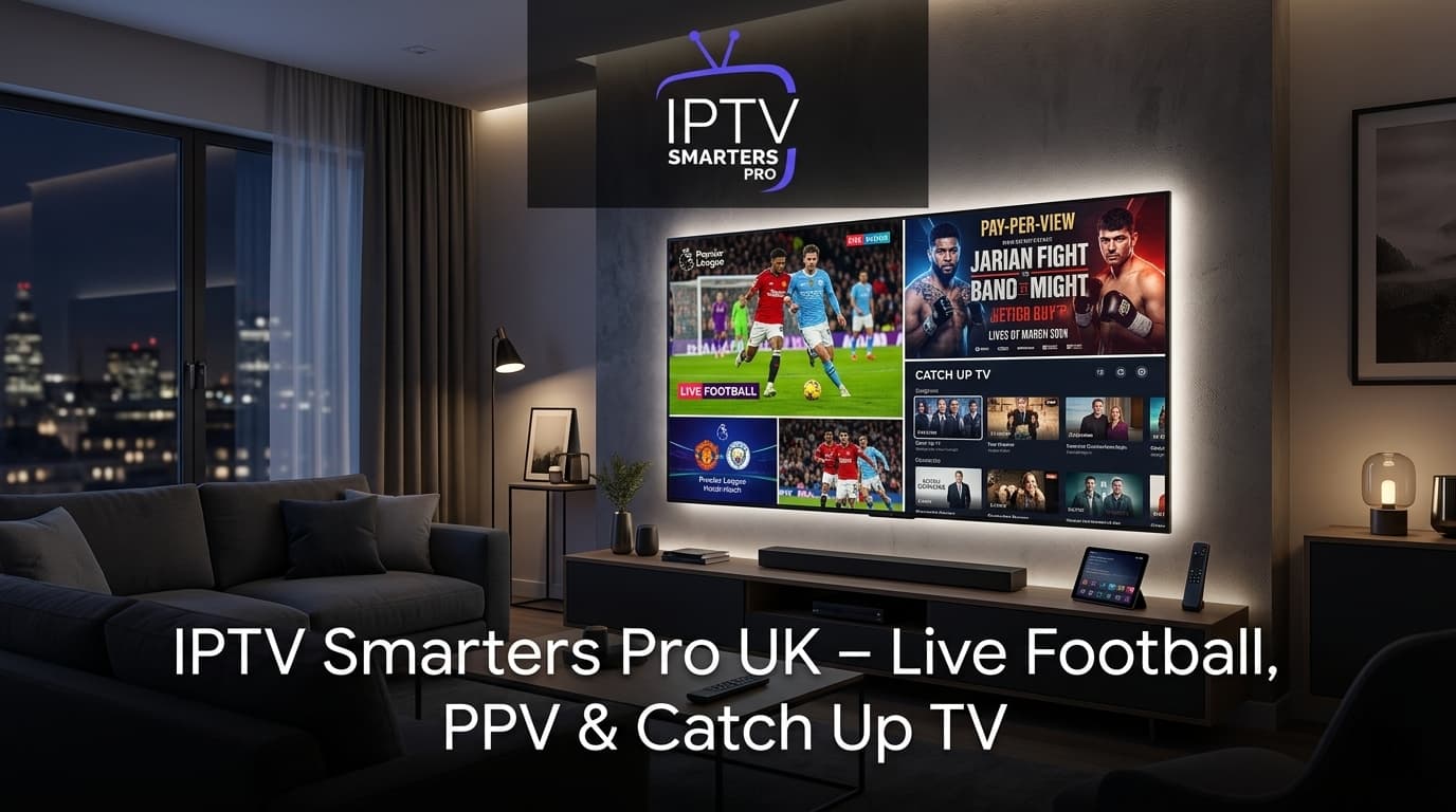 IPTV Smarters Pro UK – Live Football, PPV & Catch Up TV