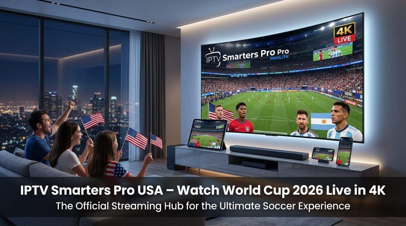 IPTV Smarters Pro USA – Watch World Cup 2026 Live in 4K