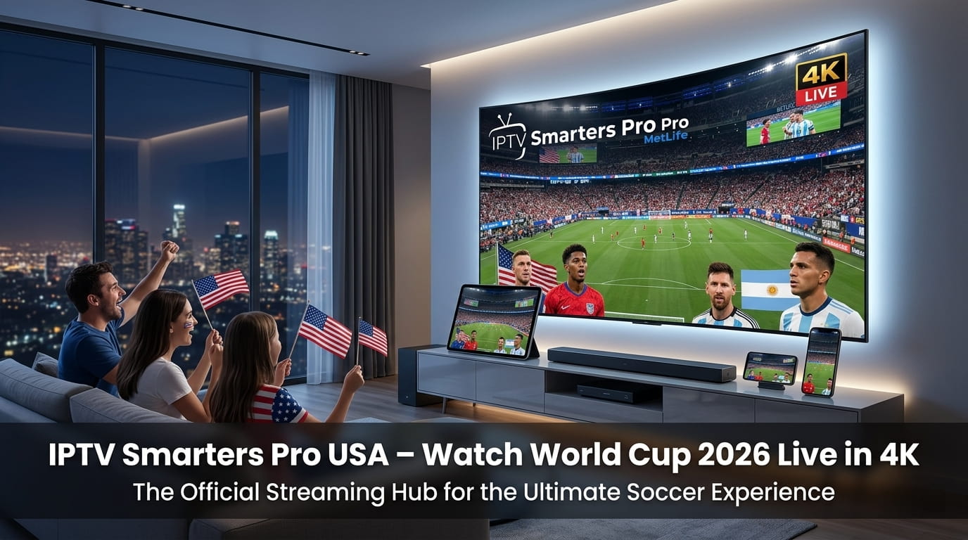 IPTV Smarters Pro USA – Watch World Cup 2026 Live in 4K