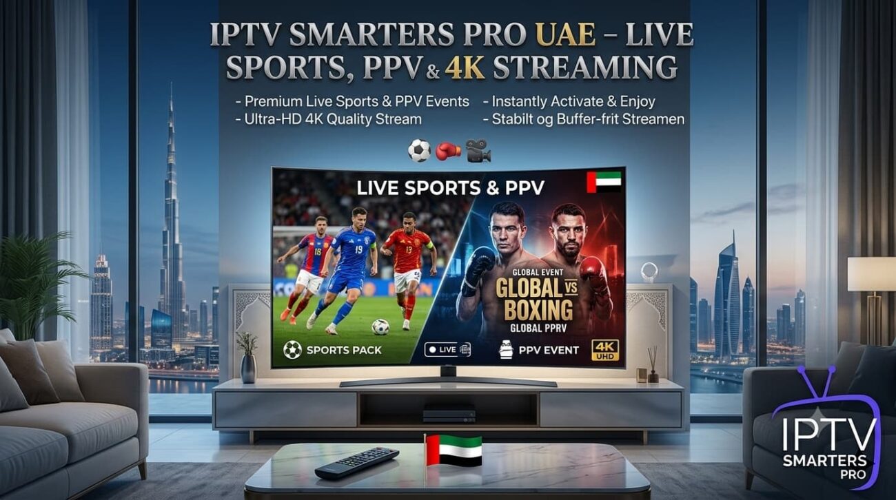 IPTV Smarters Pro UAE – Live Sports, PPV & 4K Streaming