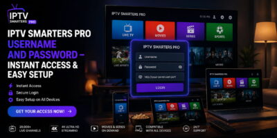 IPTV Smarters Pro Username and Password – Instant Access & Easy Setup