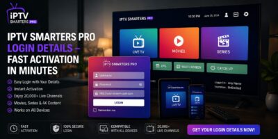 IPTV Smarters Pro Login Details – Fast Activation in Minutes